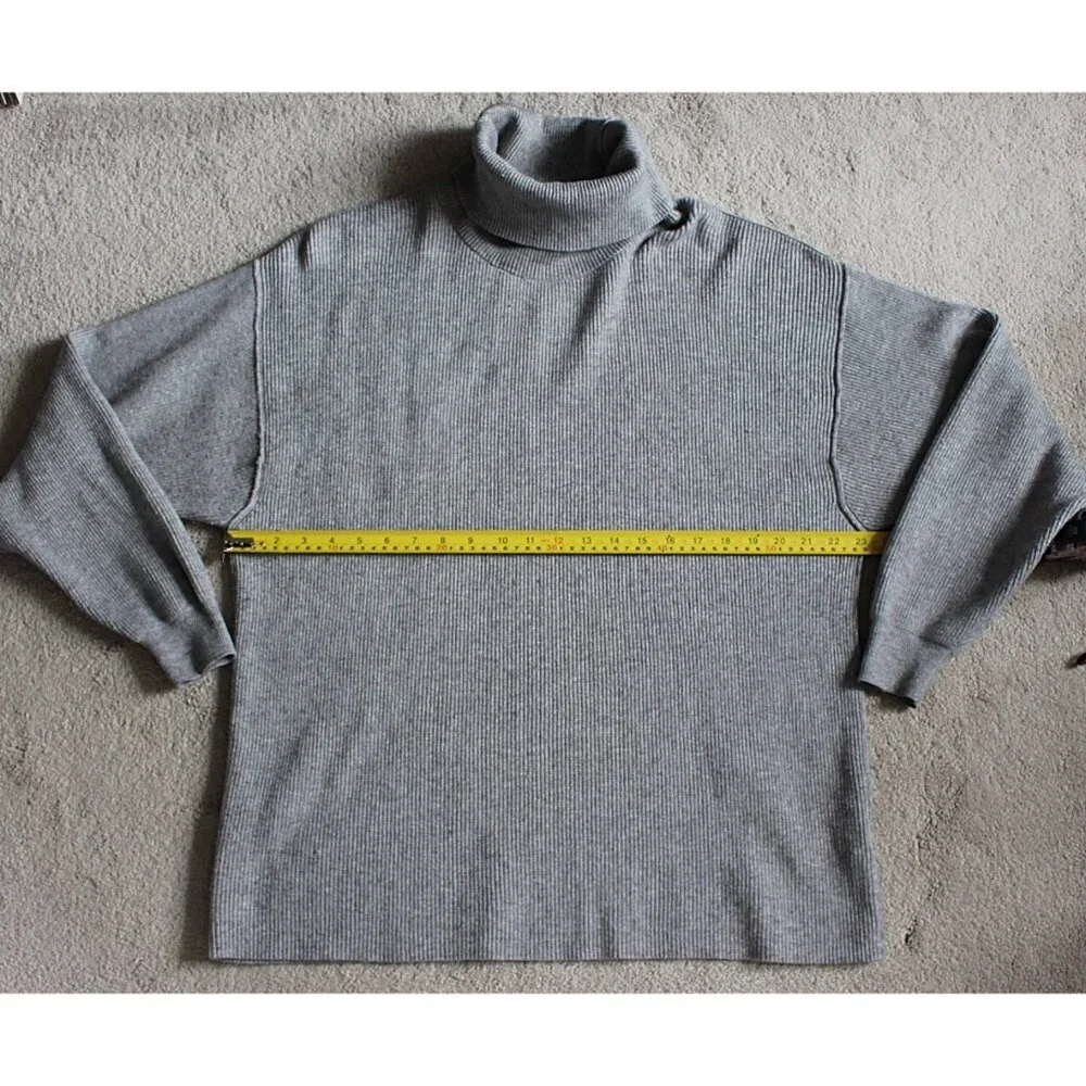 Free People - Softly Structured Turtleneck Tunic in Grey, sz Medium